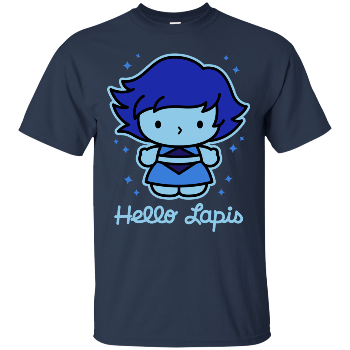 T-Shirts Navy / S Hello Lapis T-Shirt