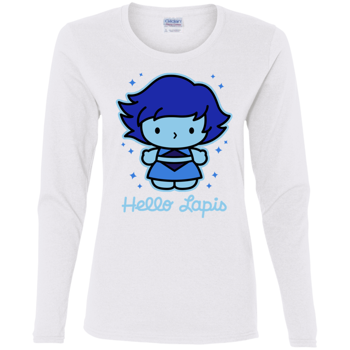 T-Shirts White / S Hello Lapis Women's Long Sleeve T-Shirt