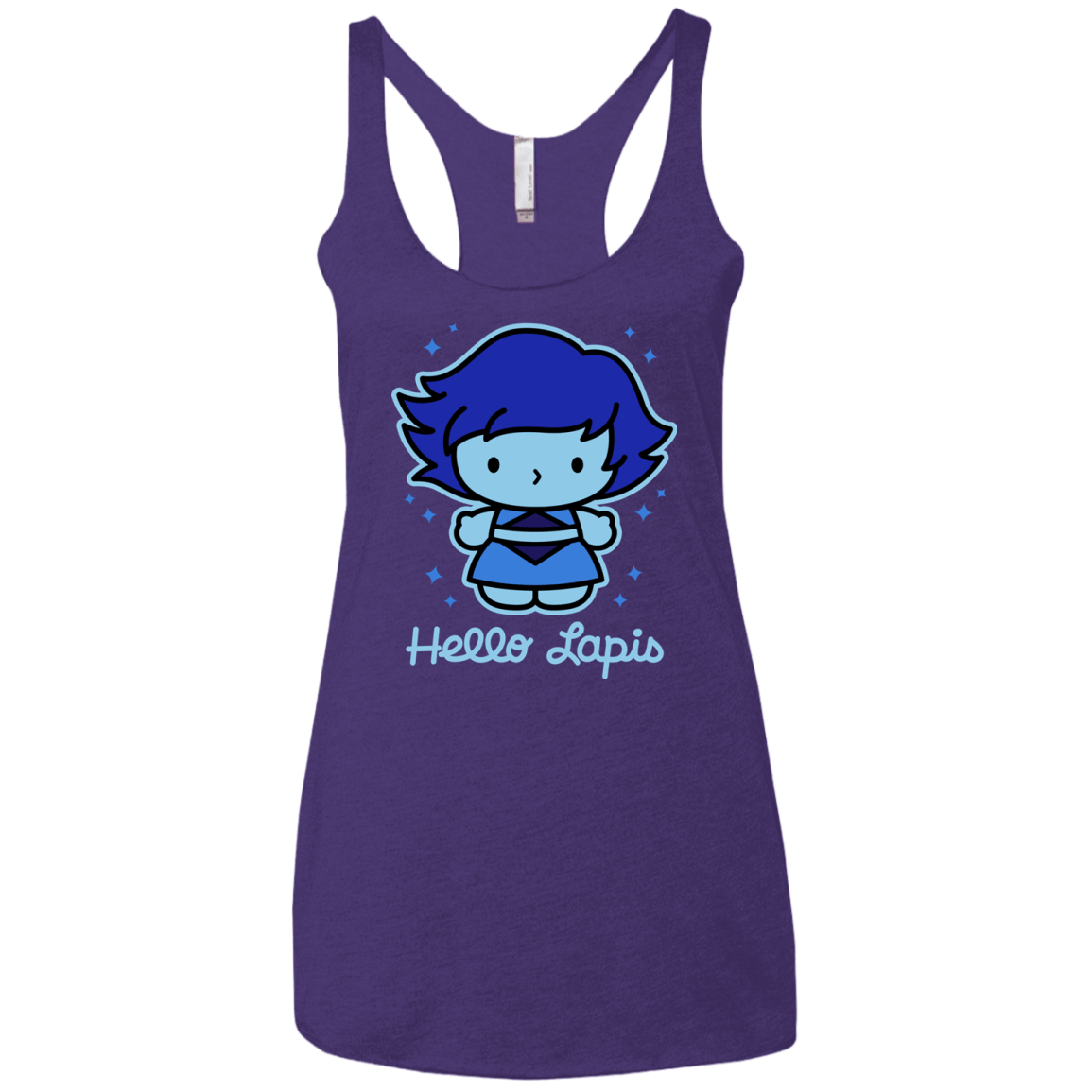 T-Shirts Purple Rush / X-Small Hello Lapis Women's Triblend Racerback Tank