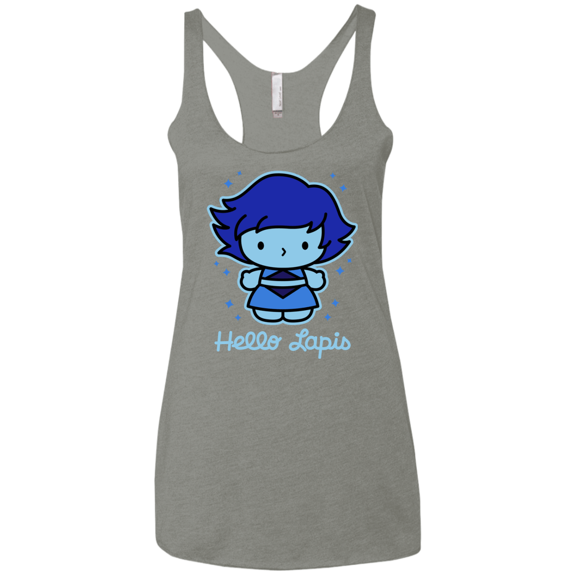 T-Shirts Venetian Grey / X-Small Hello Lapis Women's Triblend Racerback Tank
