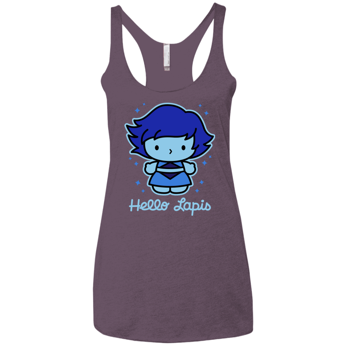 T-Shirts Vintage Purple / X-Small Hello Lapis Women's Triblend Racerback Tank
