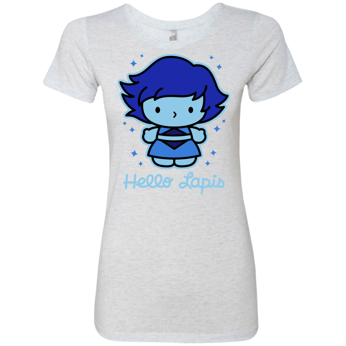T-Shirts Heather White / S Hello Lapis Women's Triblend T-Shirt