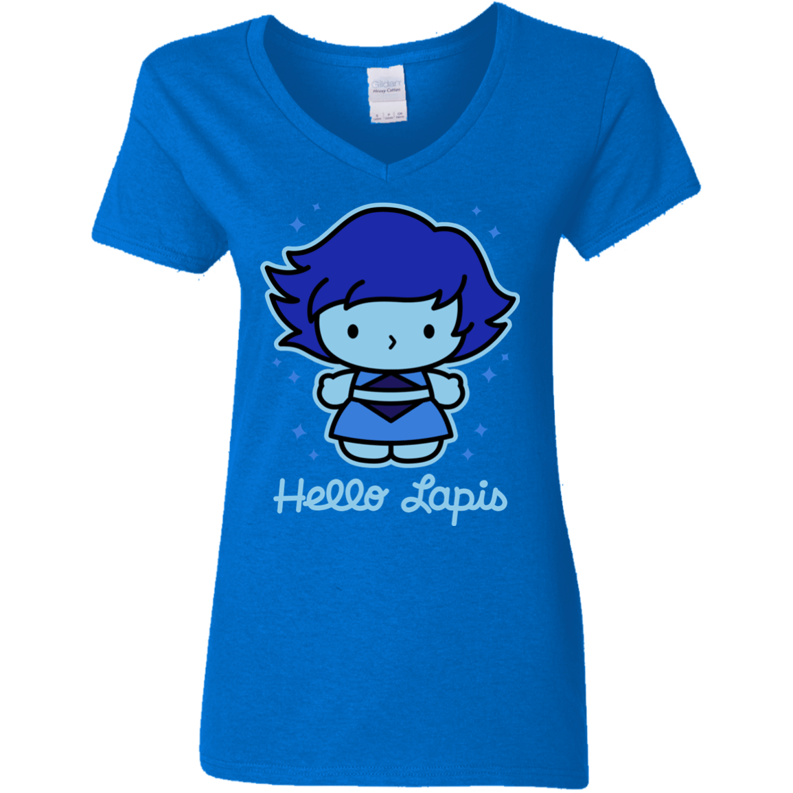 T-Shirts Royal / S Hello Lapis Women's V-Neck T-Shirt