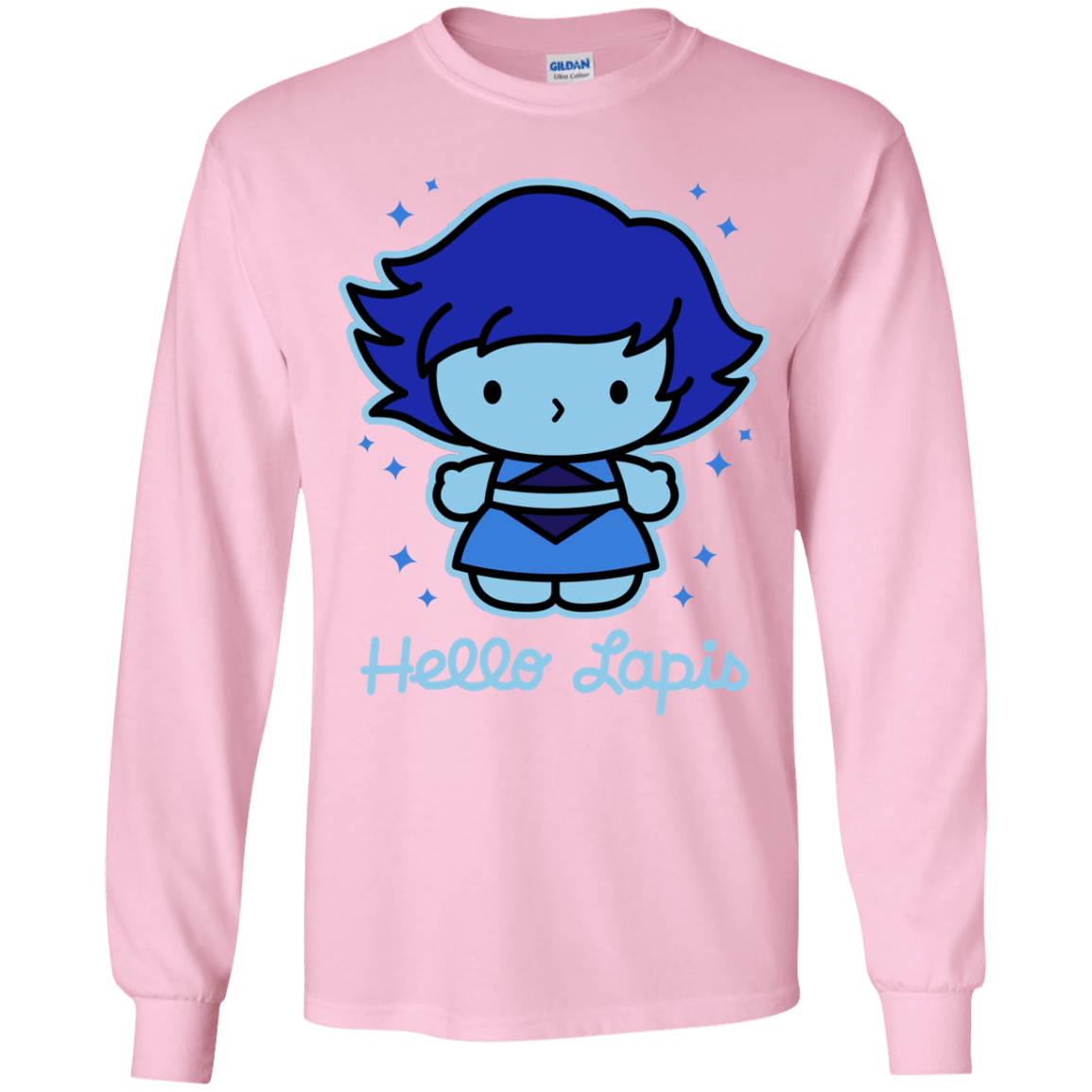 T-Shirts Light Pink / YS Hello Lapis Youth Long Sleeve T-Shirt