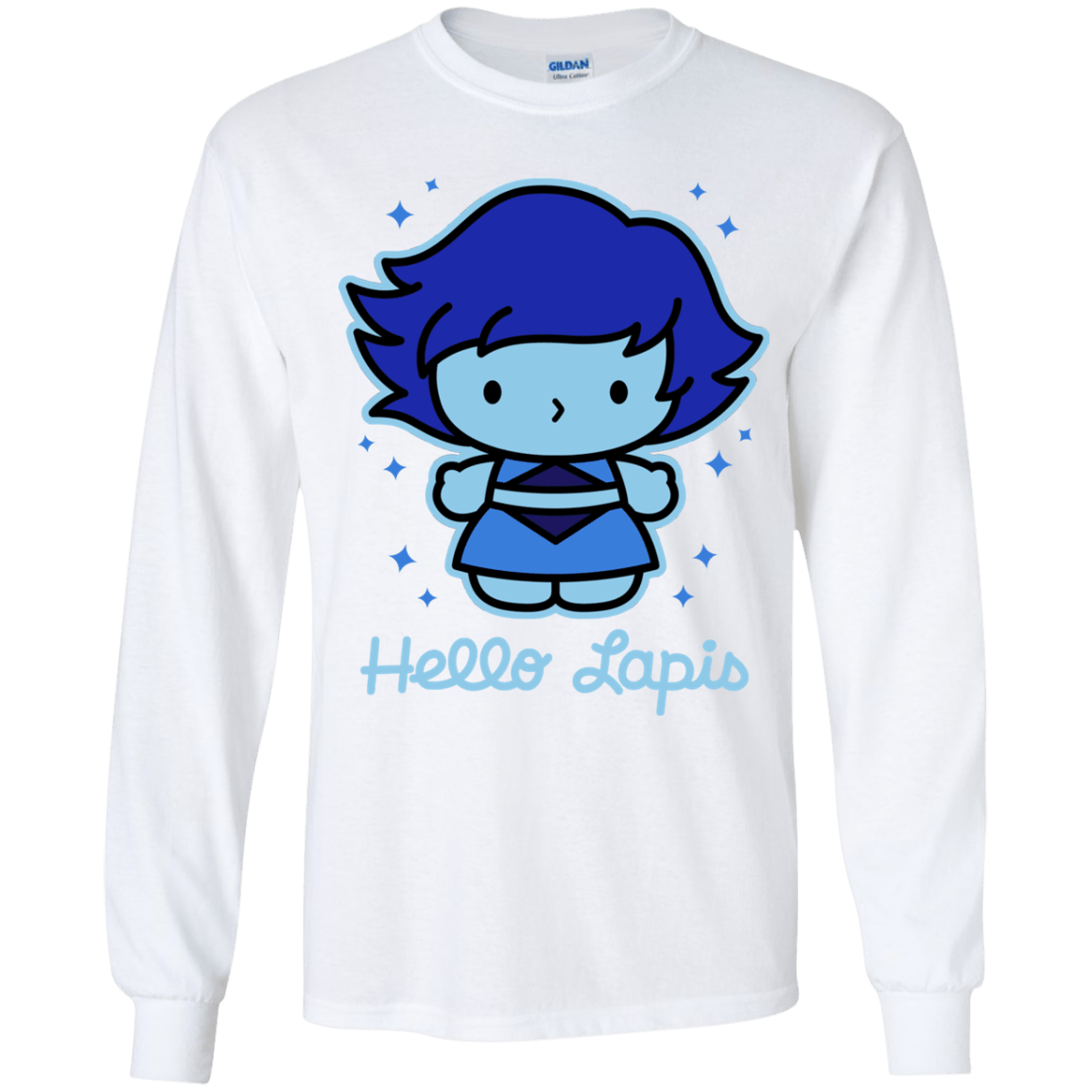 T-Shirts White / YS Hello Lapis Youth Long Sleeve T-Shirt