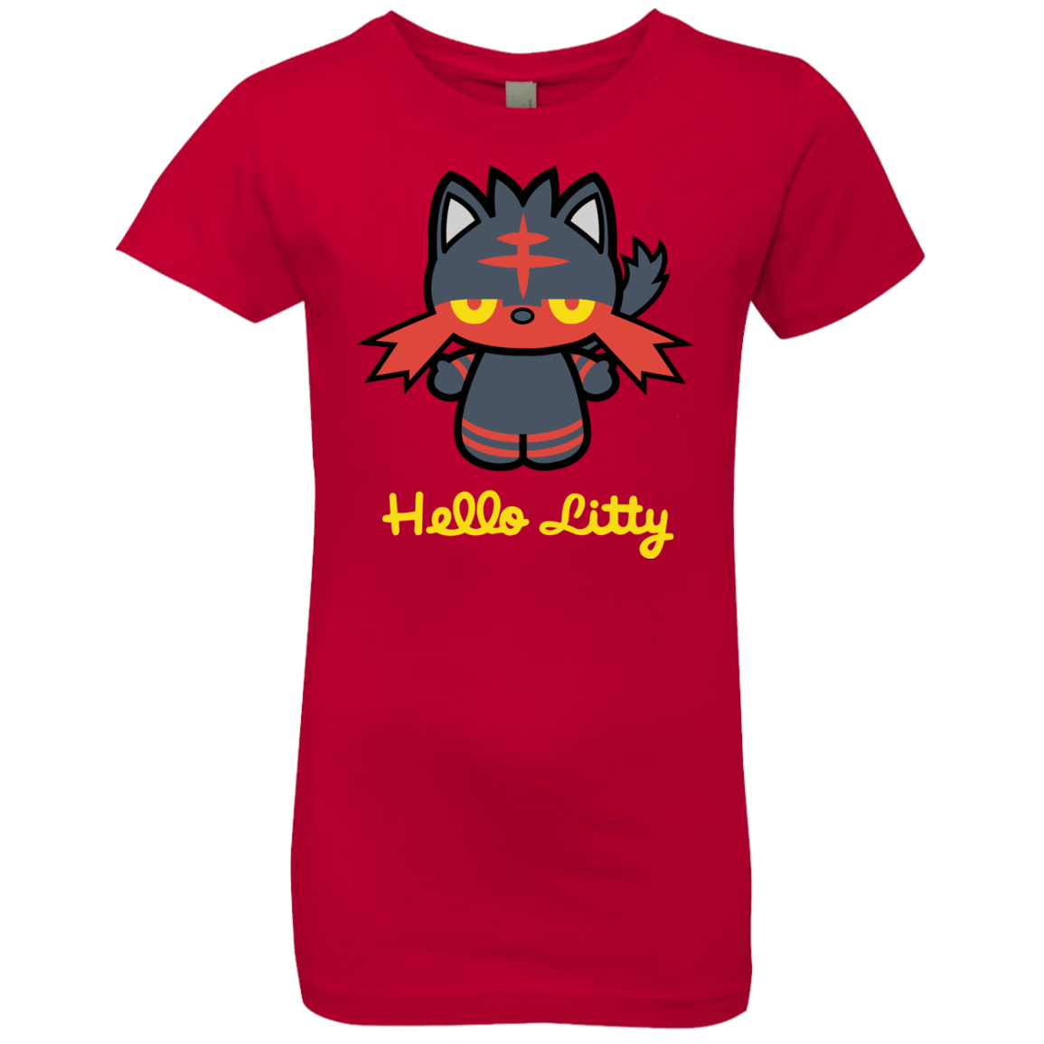 T-Shirts Red / YXS Hello Litty Girls Premium T-Shirt