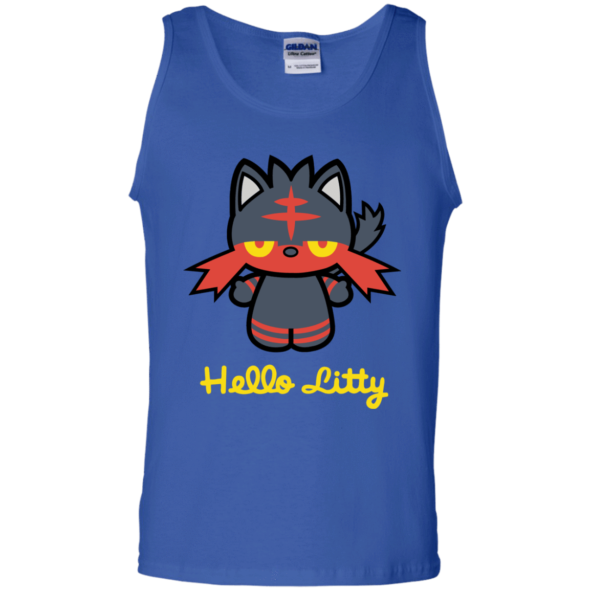 T-Shirts Royal / S Hello Litty Men's Tank Top