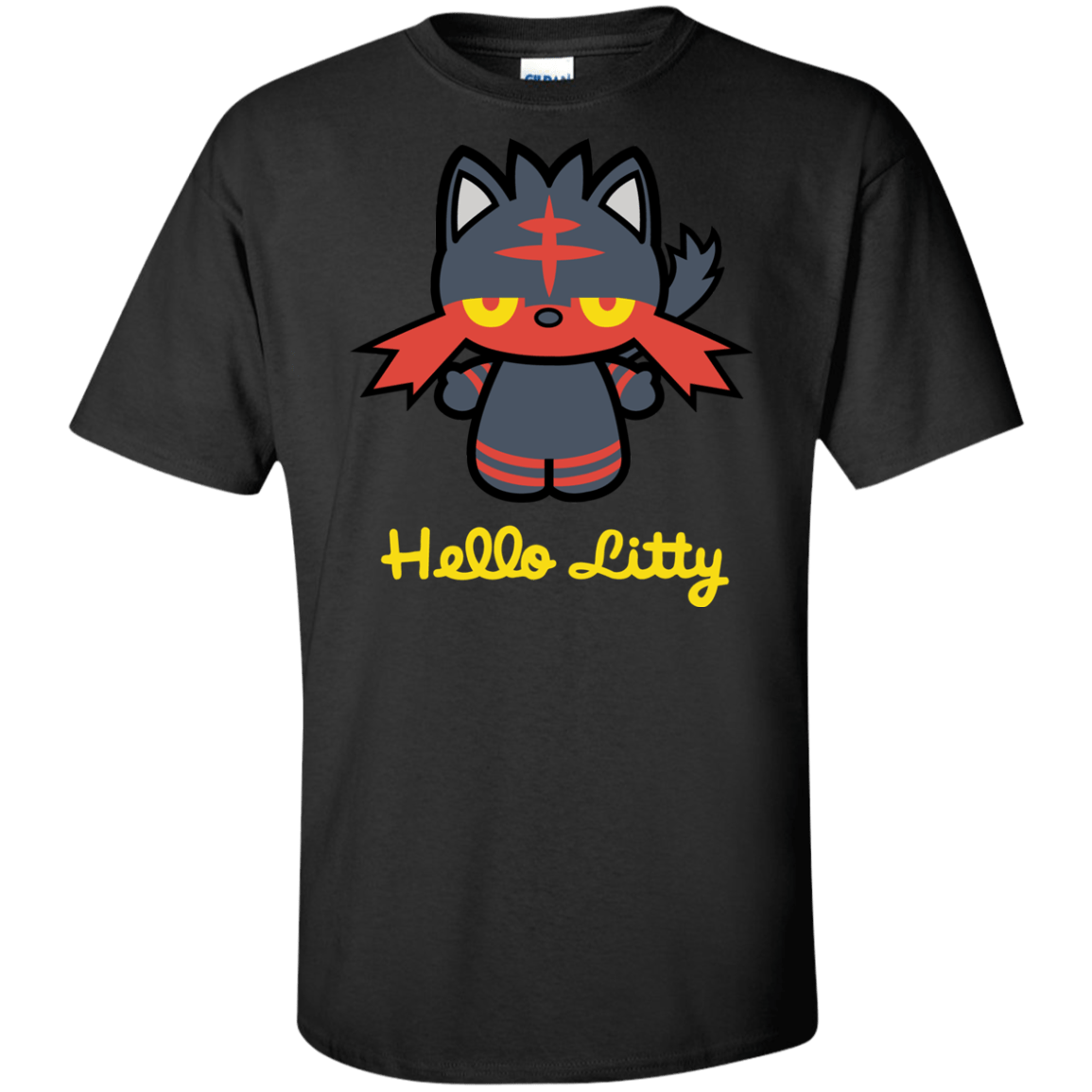 T-Shirts Black / XLT Hello Litty Tall T-Shirt