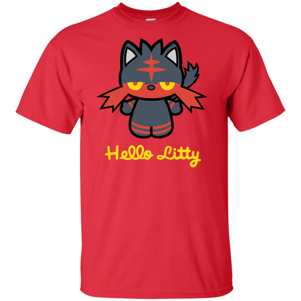 T-Shirts Red / XLT Hello Litty Tall T-Shirt