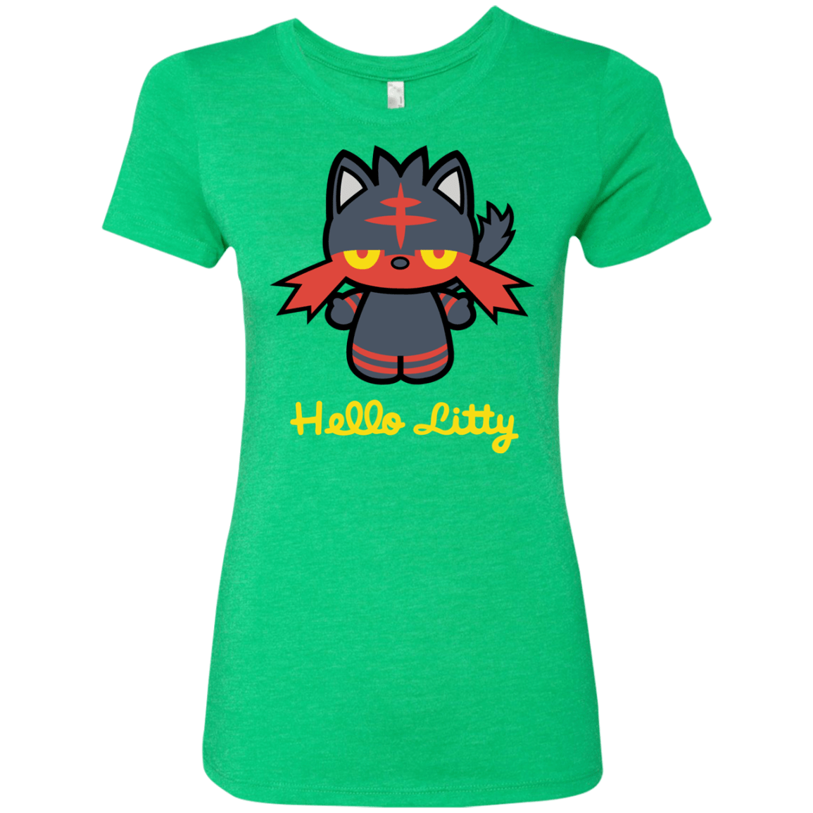 T-Shirts Envy / S Hello Litty Women's Triblend T-Shirt