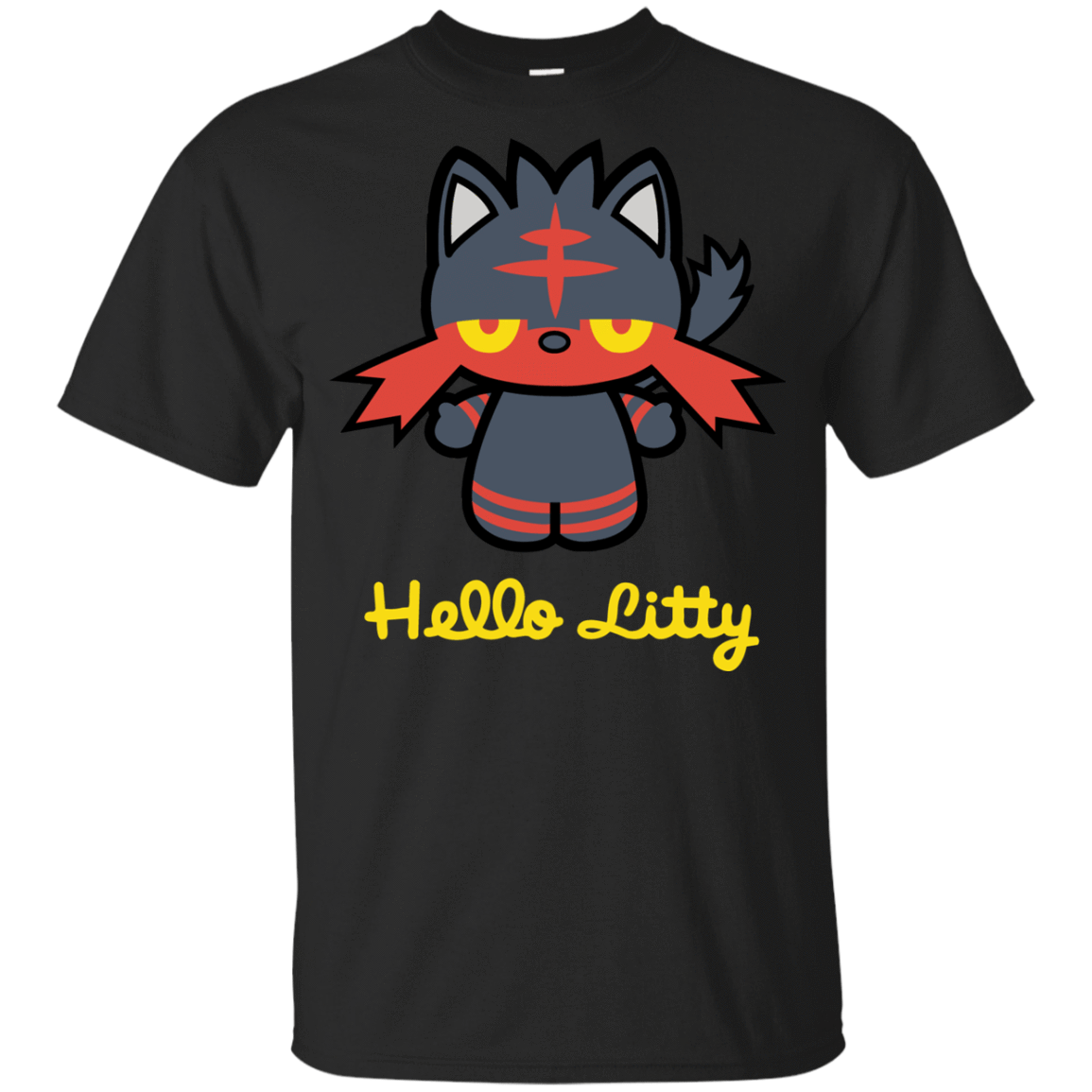 T-Shirts Black / YXS Hello Litty Youth T-Shirt