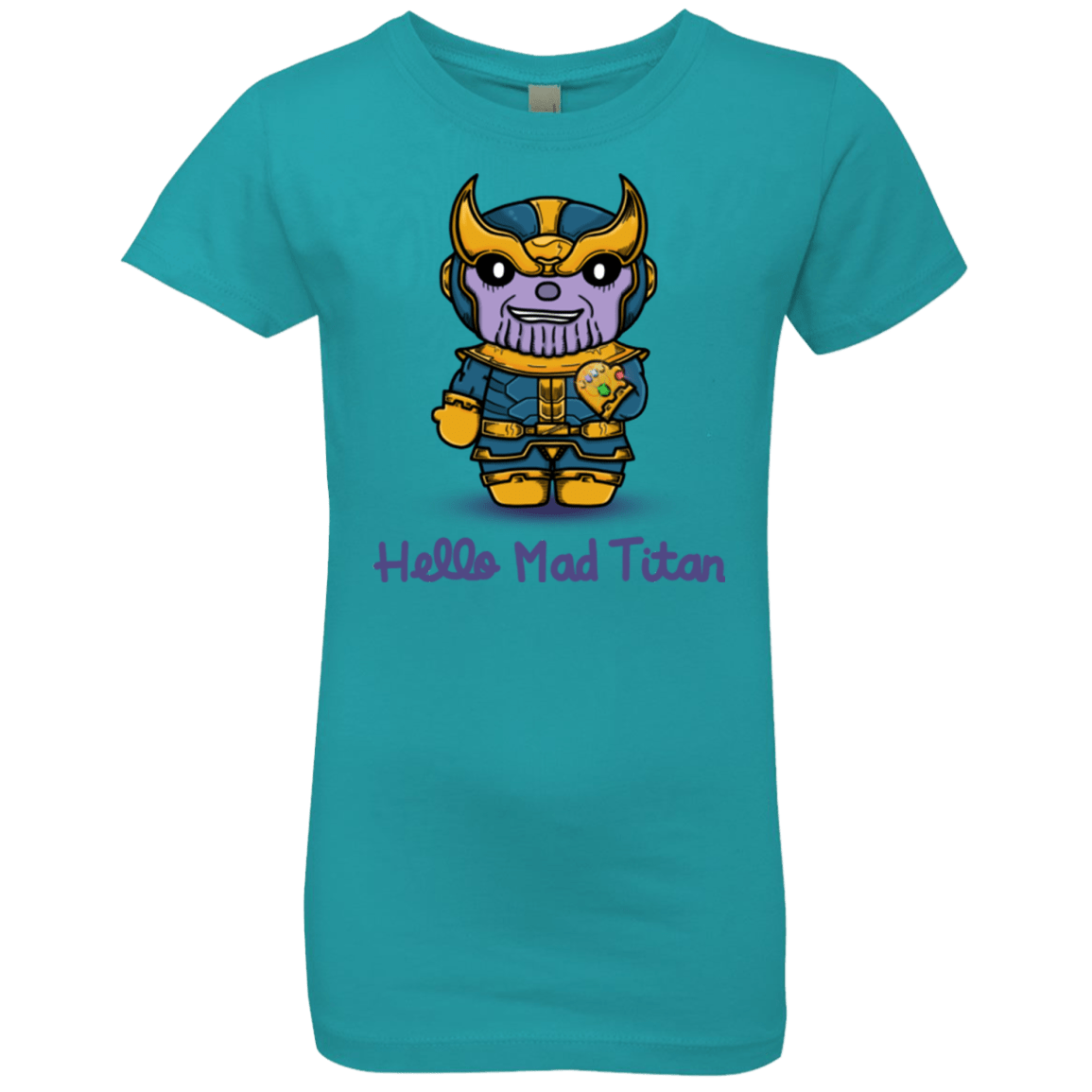 T-Shirts Tahiti Blue / YXS Hello Mad Titan Girls Premium T-Shirt
