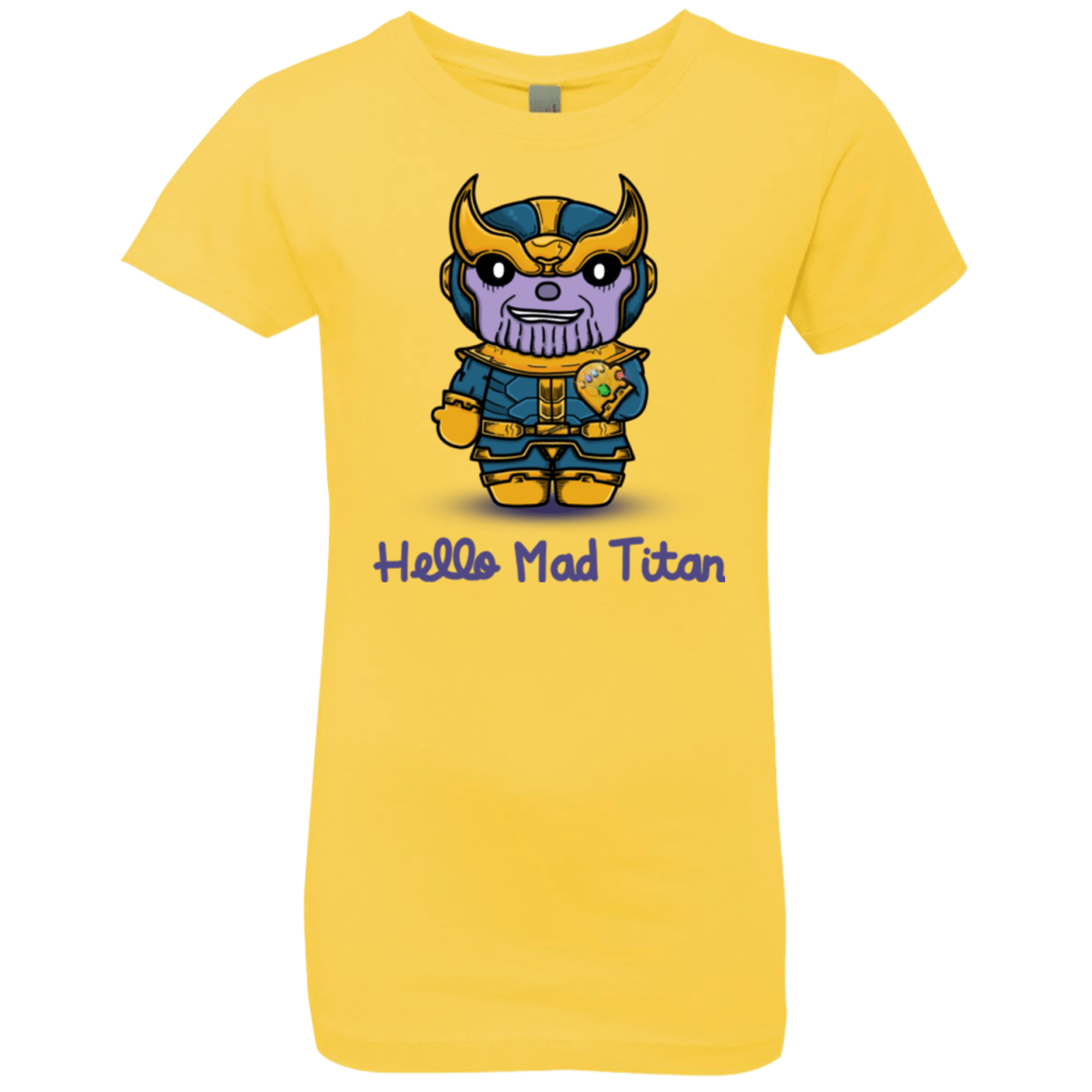 T-Shirts Vibrant Yellow / YXS Hello Mad Titan Girls Premium T-Shirt