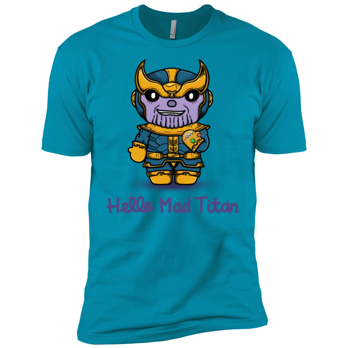 T-Shirts Turquoise / X-Small Hello Mad Titan Men's Premium T-Shirt