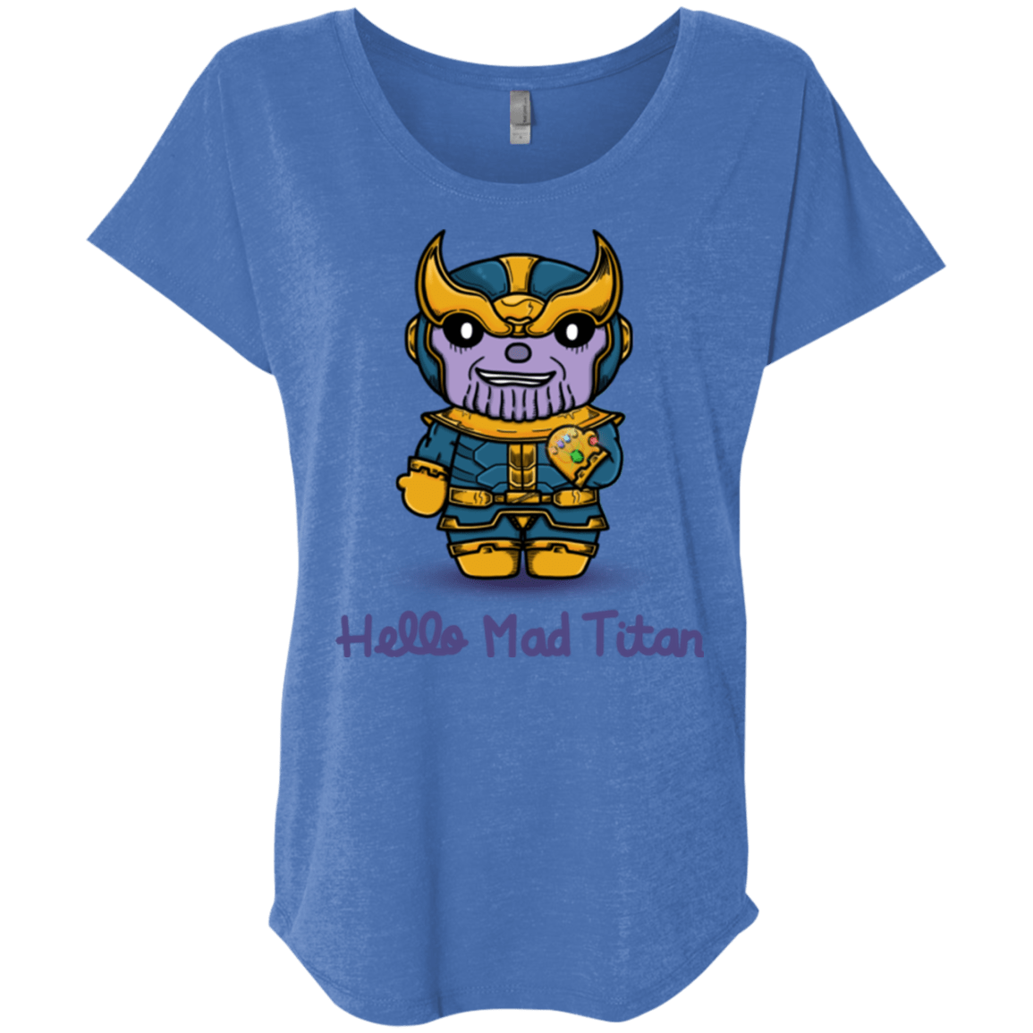 T-Shirts Vintage Royal / X-Small Hello Mad Titan Triblend Dolman Sleeve