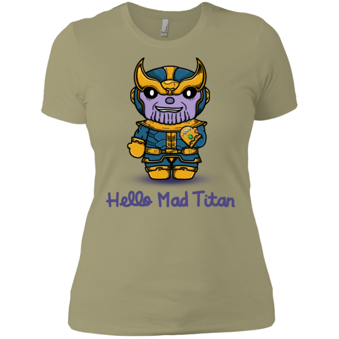 T-Shirts Light Olive / X-Small Hello Mad Titan Women's Premium T-Shirt