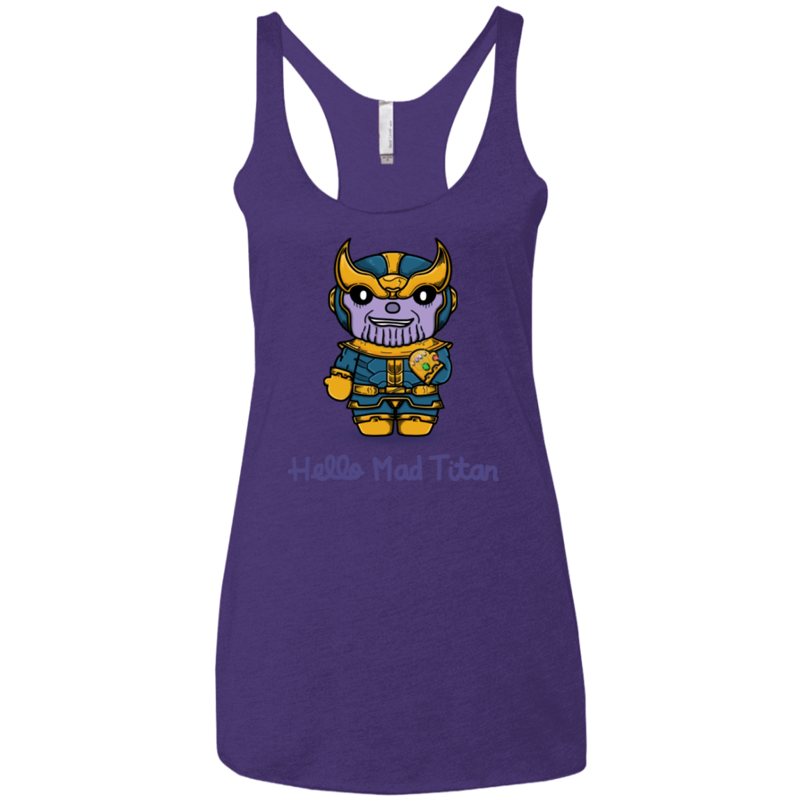 T-Shirts Purple Rush / X-Small Hello Mad Titan Women's Triblend Racerback Tank