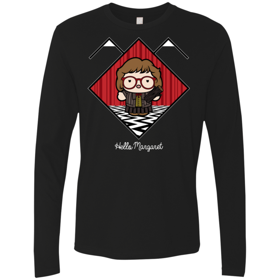 T-Shirts Black / Small Hello Margaret Men's Premium Long Sleeve
