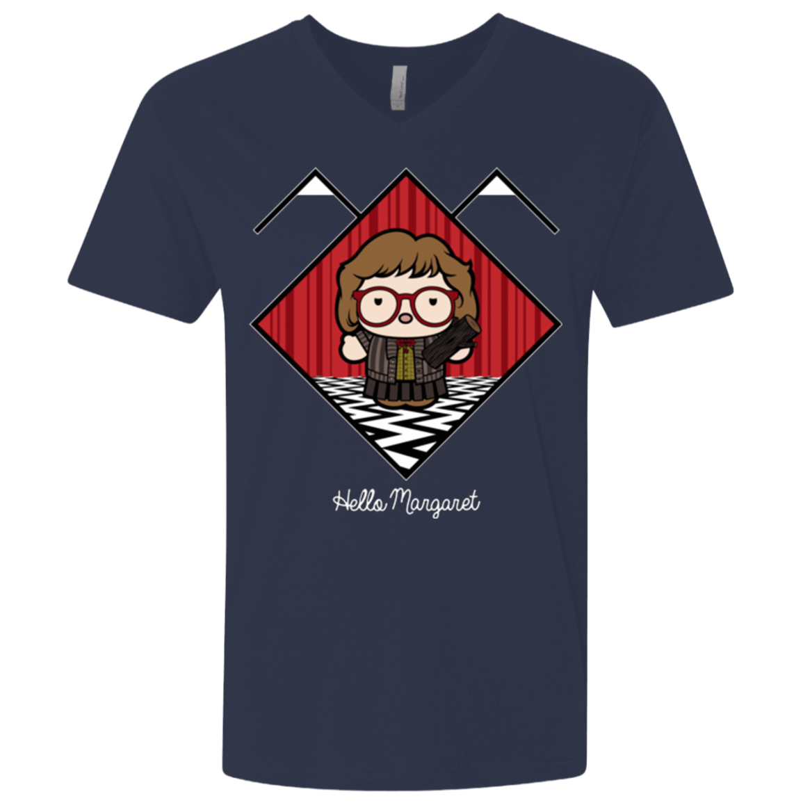 T-Shirts Midnight Navy / X-Small Hello Margaret Men's Premium V-Neck