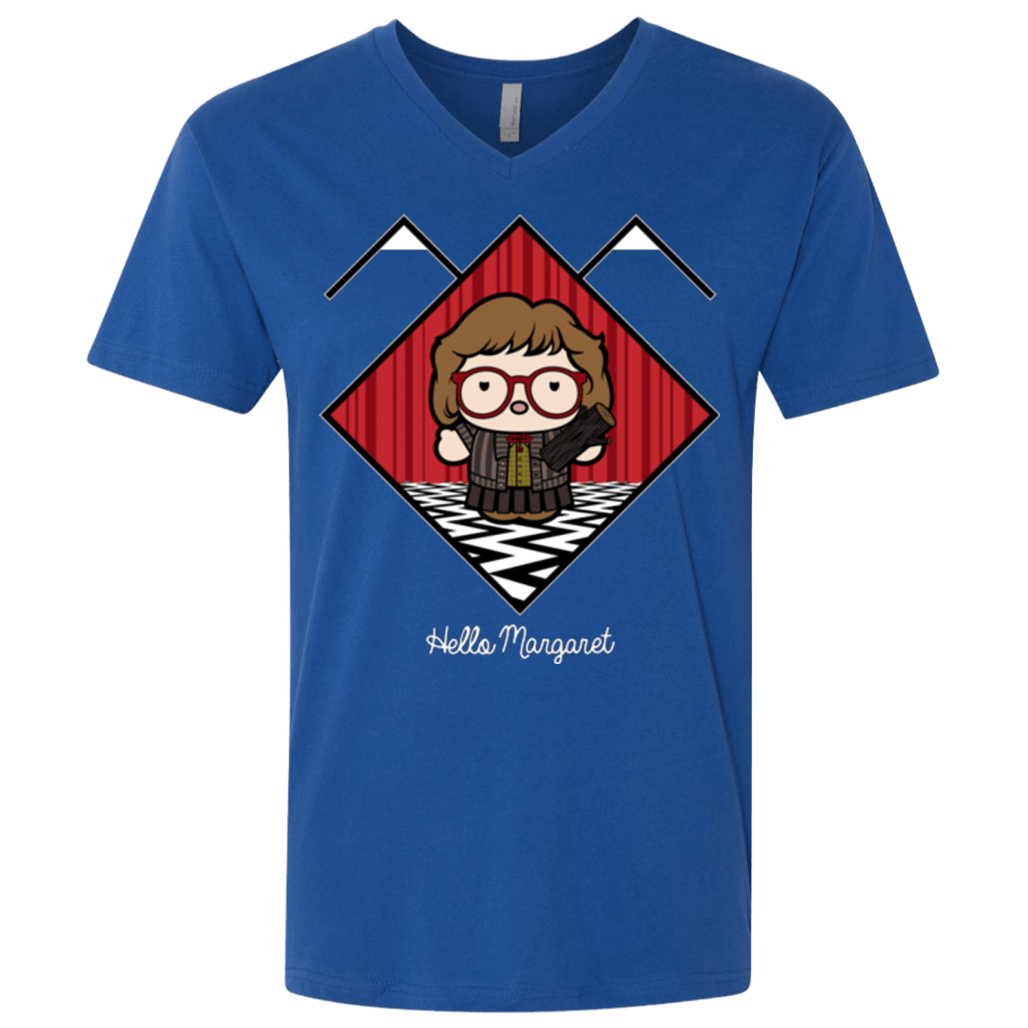 T-Shirts Royal / X-Small Hello Margaret Men's Premium V-Neck
