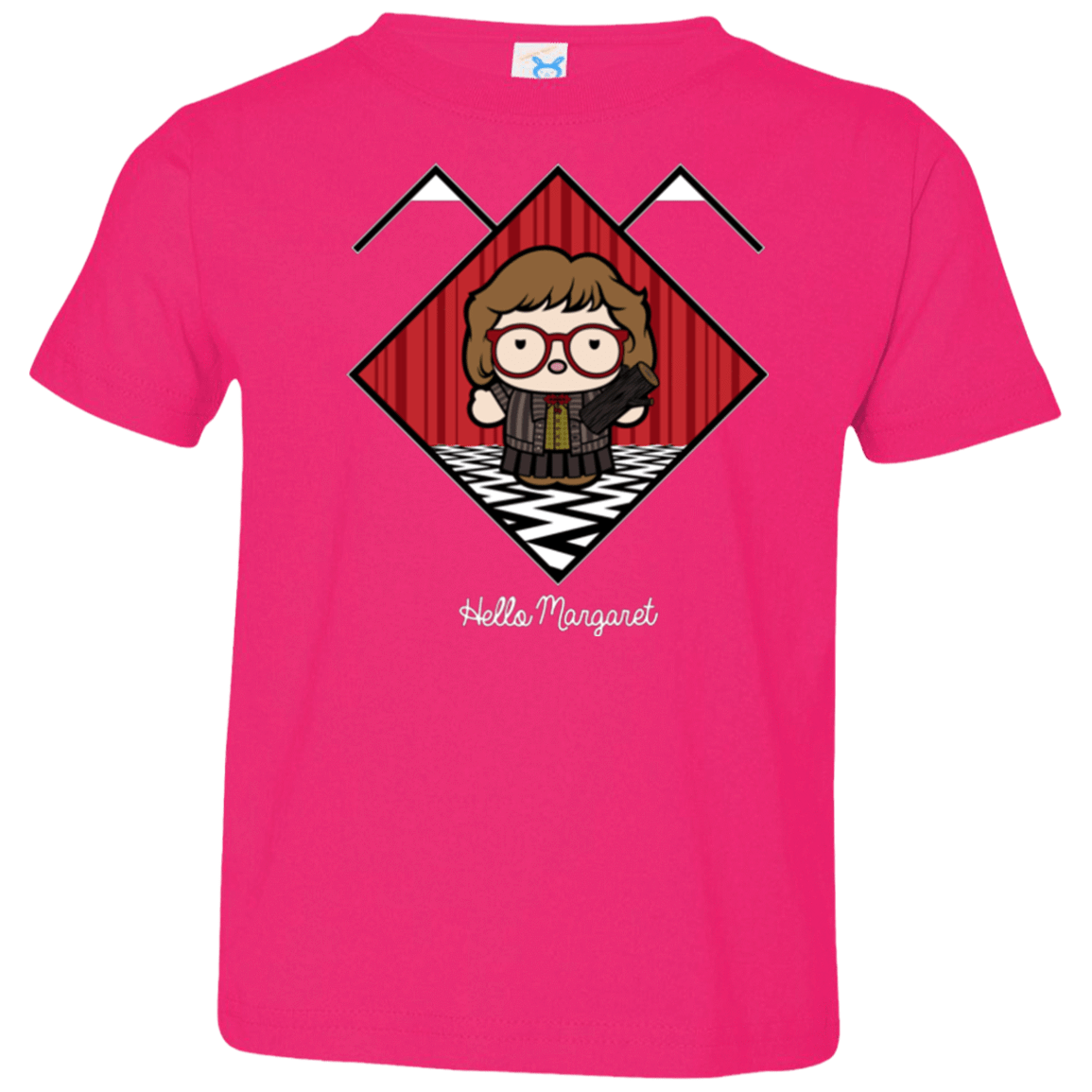 T-Shirts Hot Pink / 2T Hello Margaret Toddler Premium T-Shirt