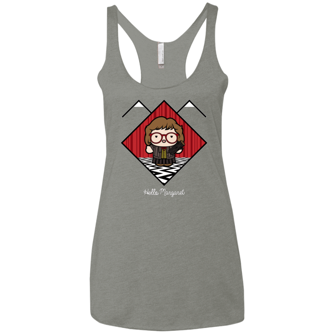 T-Shirts Venetian Grey / X-Small Hello Margaret Women's Triblend Racerback Tank