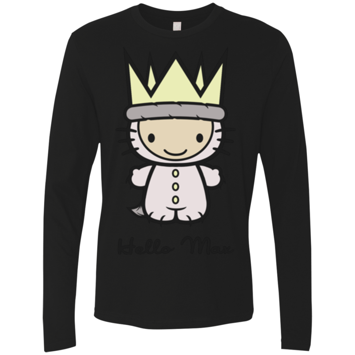 Hello Max Men's Premium Long Sleeve