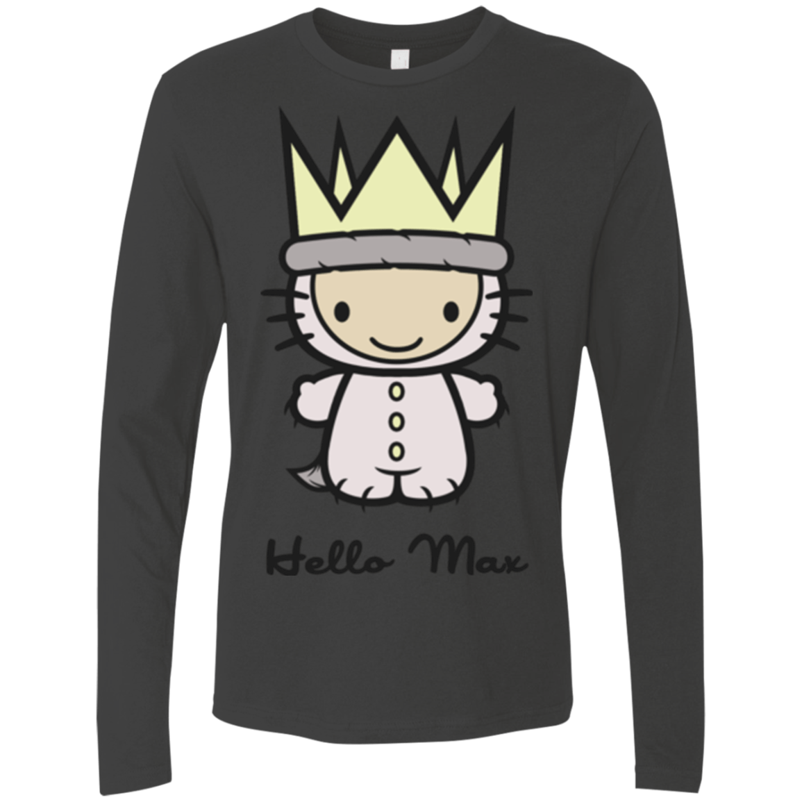 T-Shirts Heavy Metal / Small Hello Max Men's Premium Long Sleeve
