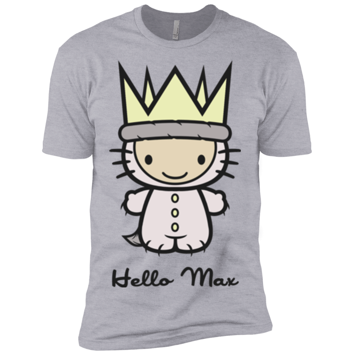 T-Shirts Heather Grey / X-Small Hello Max Men's Premium T-Shirt