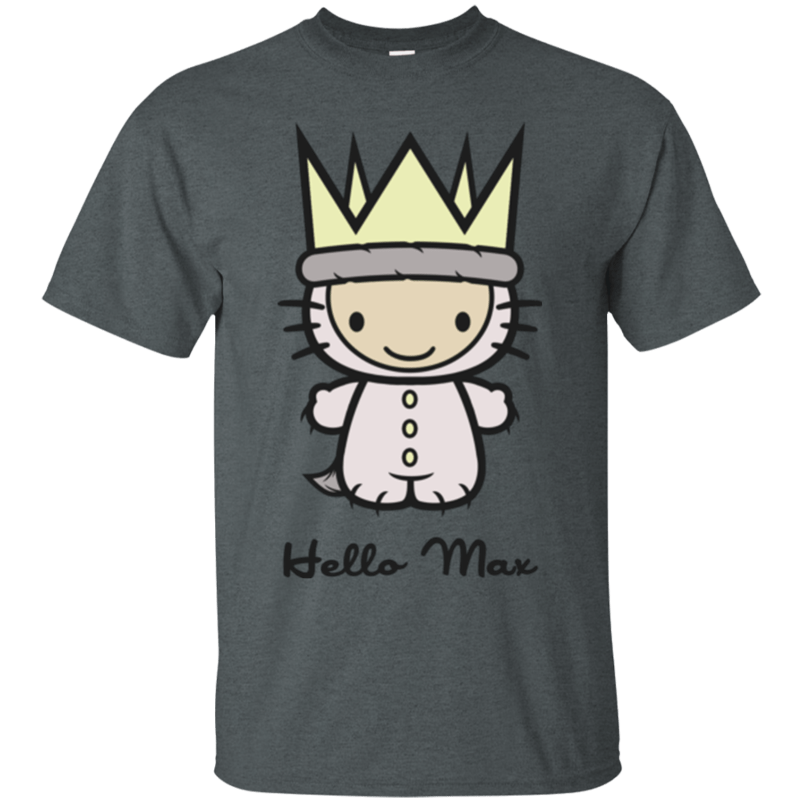 T-Shirts Dark Heather / Small Hello Max T-Shirt