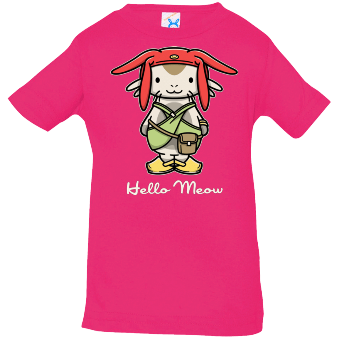 T-Shirts Hot Pink / 6 Months HELLO MEOW Infant Premium T-Shirt
