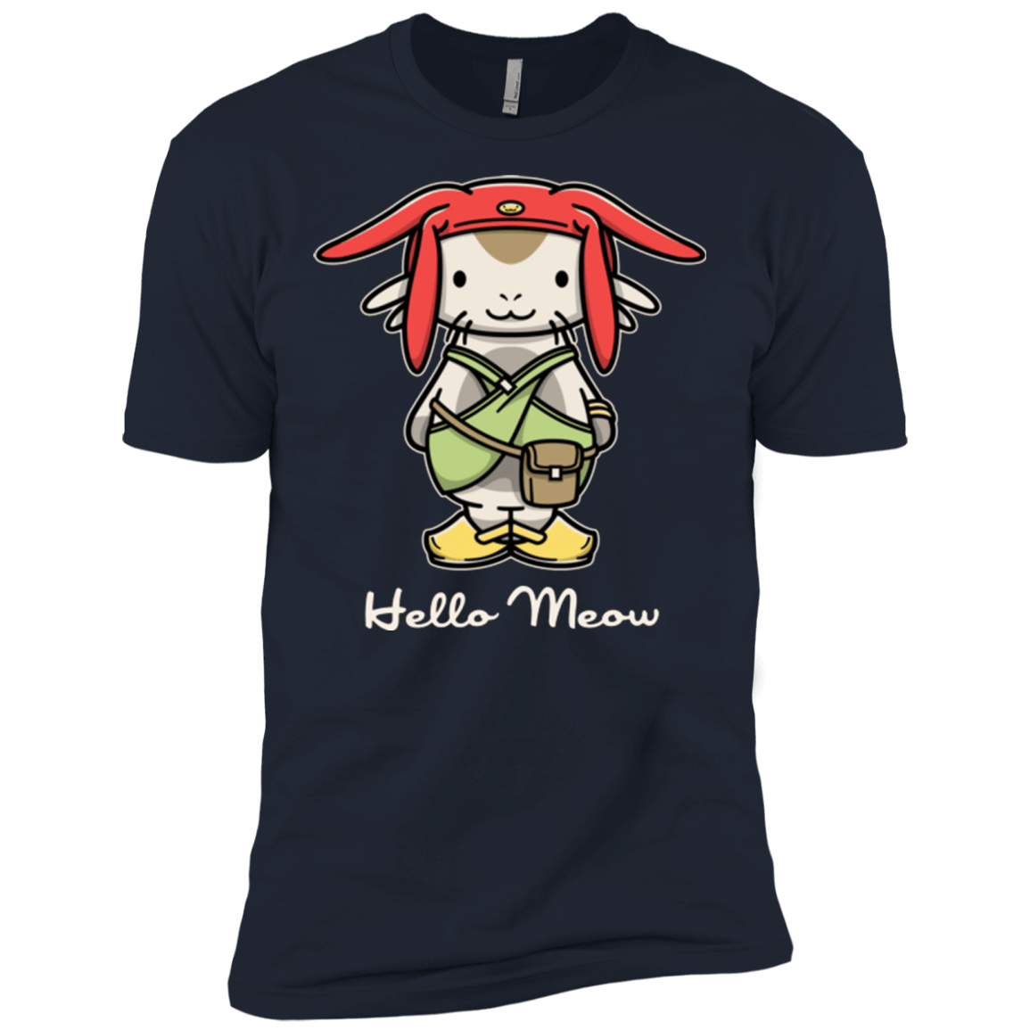 T-Shirts Midnight Navy / X-Small HELLO MEOW Men's Premium T-Shirt