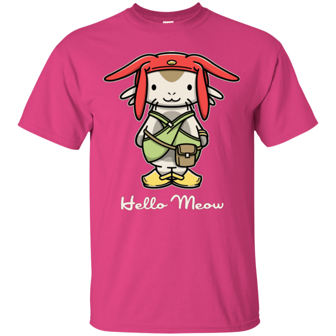 T-Shirts Heliconia / Small HELLO MEOW T-Shirt