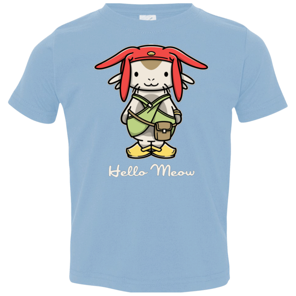 T-Shirts Light Blue / 2T HELLO MEOW Toddler Premium T-Shirt