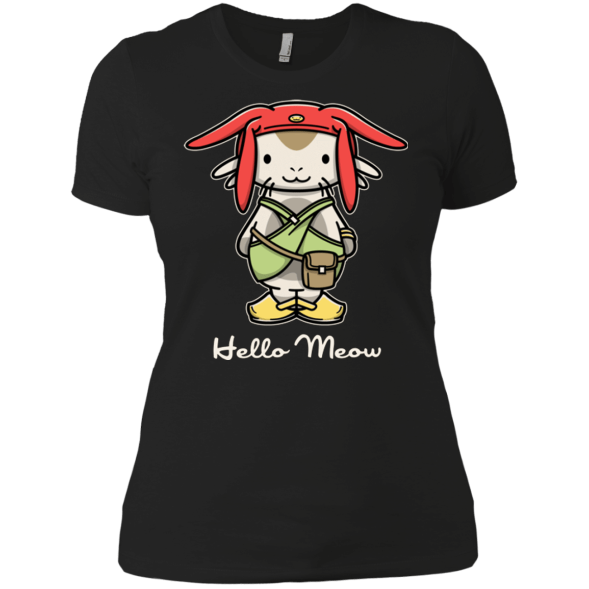 T-Shirts Black / X-Small HELLO MEOW Women's Premium T-Shirt