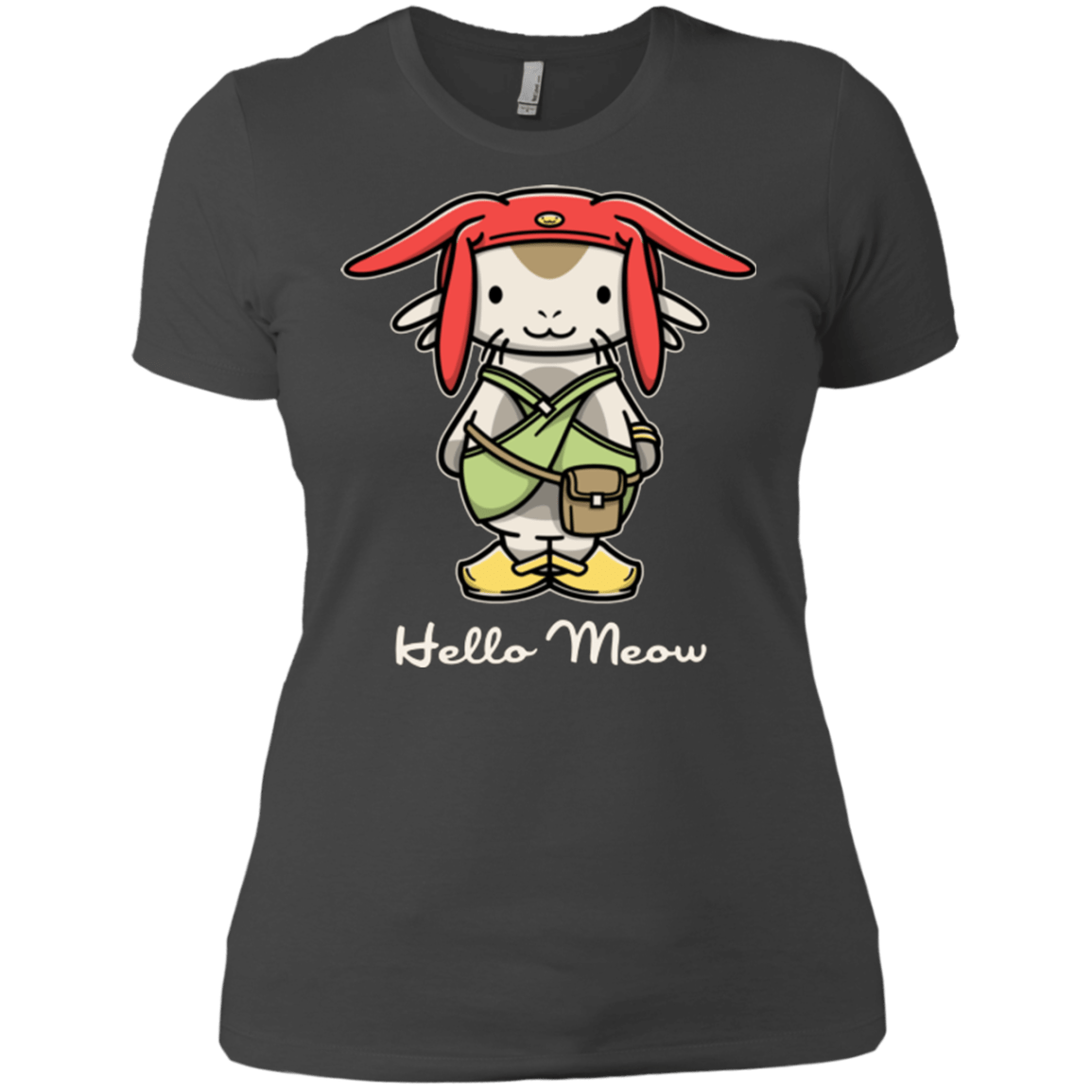 T-Shirts Heavy Metal / X-Small HELLO MEOW Women's Premium T-Shirt
