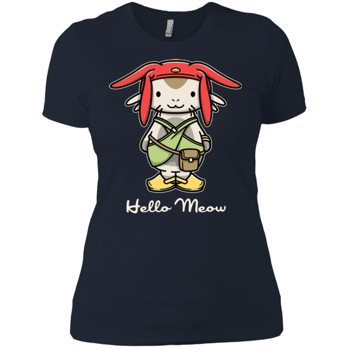 T-Shirts Midnight Navy / X-Small HELLO MEOW Women's Premium T-Shirt