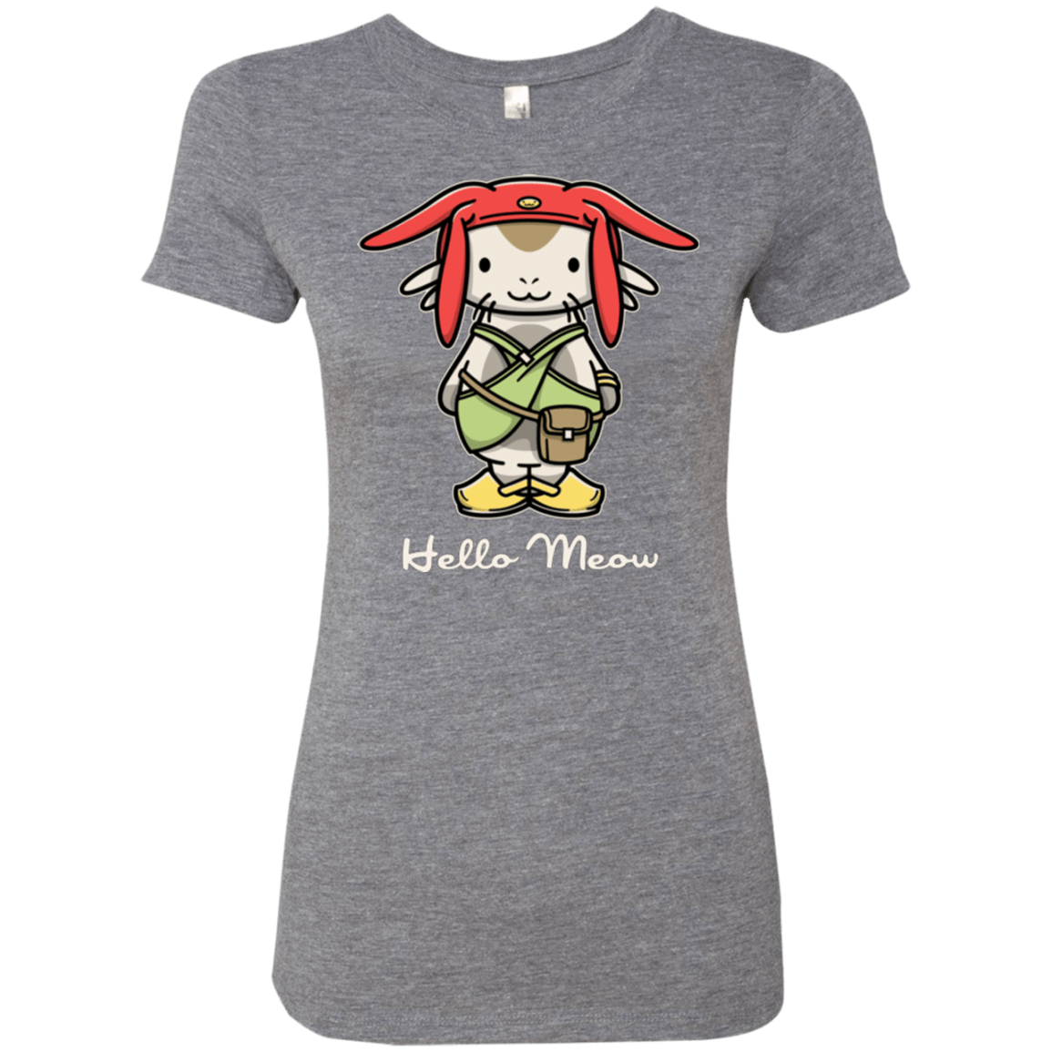 T-Shirts Premium Heather / Small HELLO MEOW Women's Triblend T-Shirt