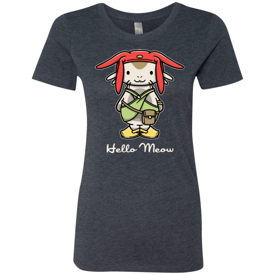 T-Shirts Vintage Navy / Small HELLO MEOW Women's Triblend T-Shirt