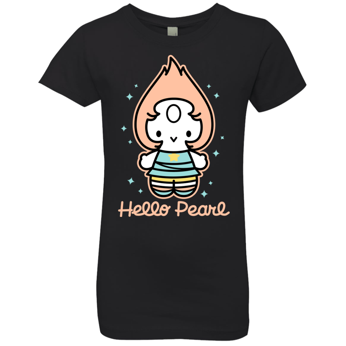 T-Shirts Black / YXS Hello Pearl Girls Premium T-Shirt