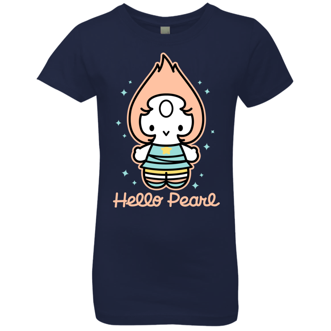 T-Shirts Midnight Navy / YXS Hello Pearl Girls Premium T-Shirt