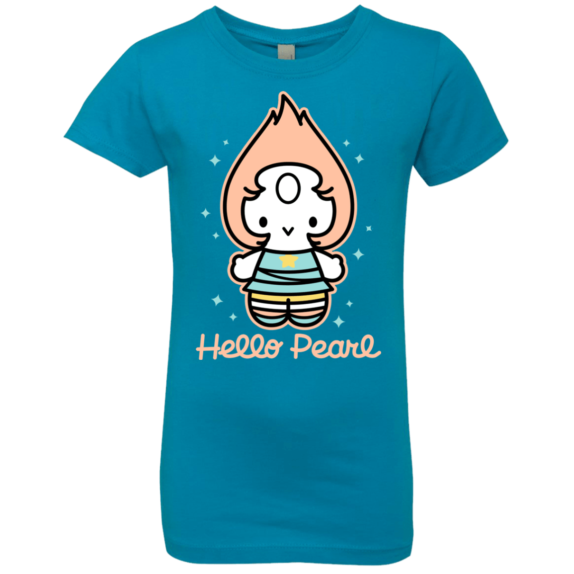 T-Shirts Turquoise / YXS Hello Pearl Girls Premium T-Shirt
