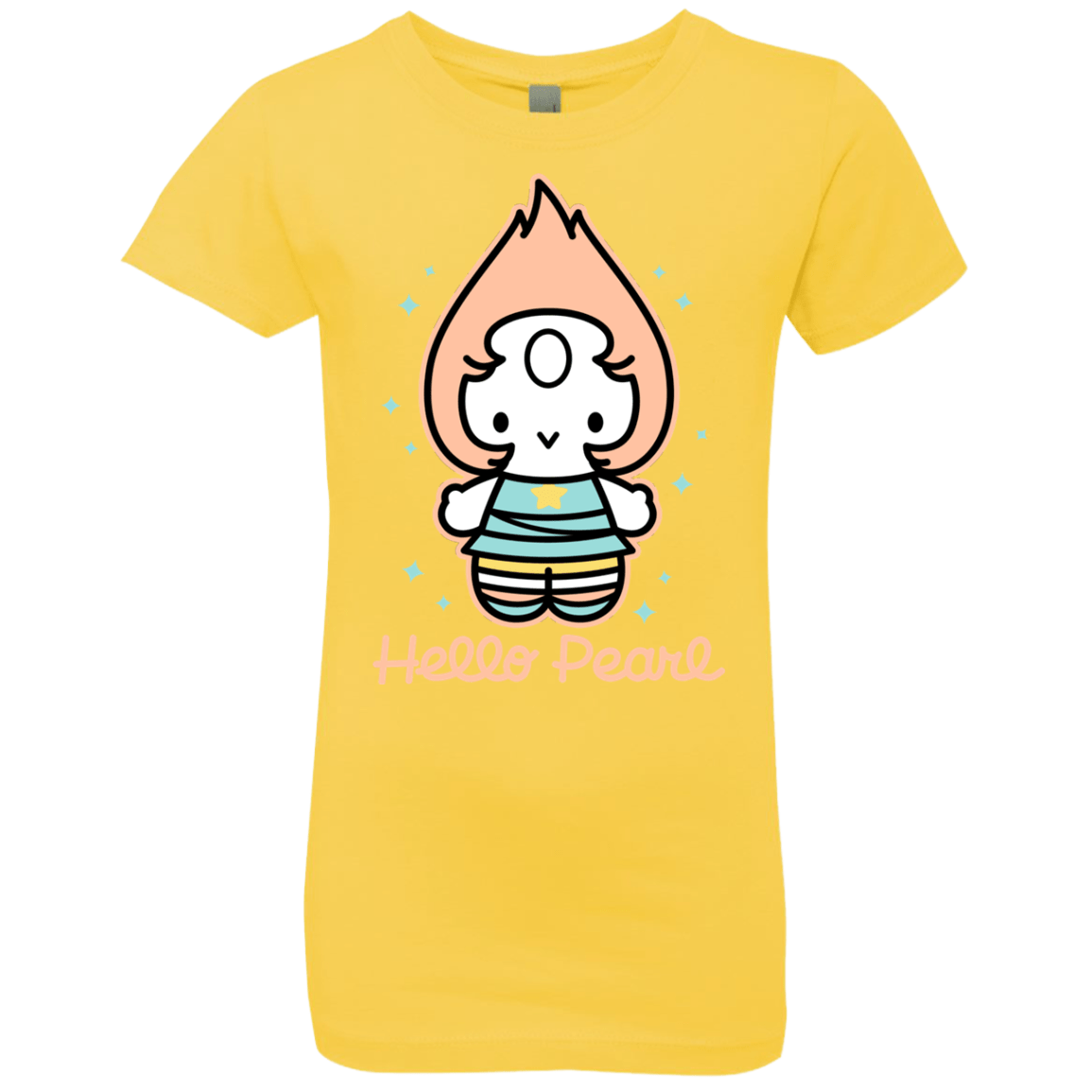 T-Shirts Vibrant Yellow / YXS Hello Pearl Girls Premium T-Shirt