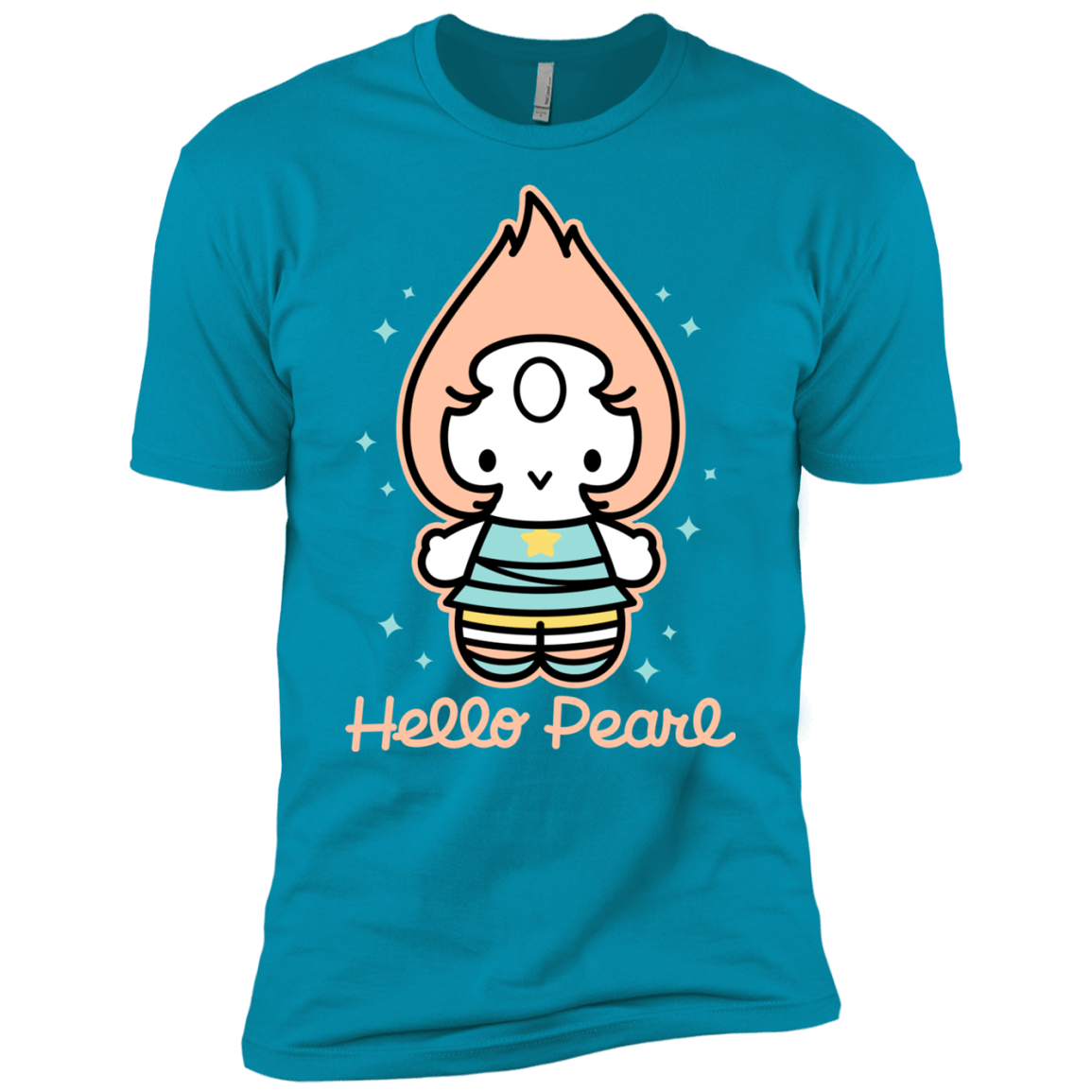 T-Shirts Turquoise / X-Small Hello Pearl Men's Premium T-Shirt