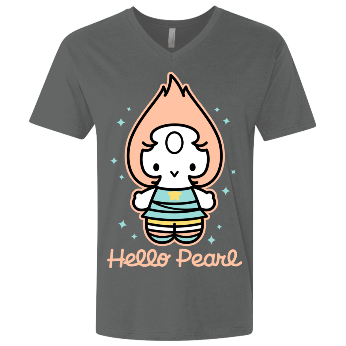T-Shirts Heavy Metal / X-Small Hello Pearl Men's Premium V-Neck