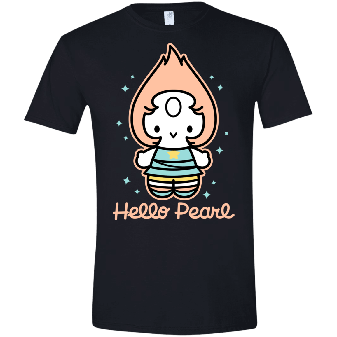 T-Shirts Black / X-Small Hello Pearl Men's Semi-Fitted Softstyle