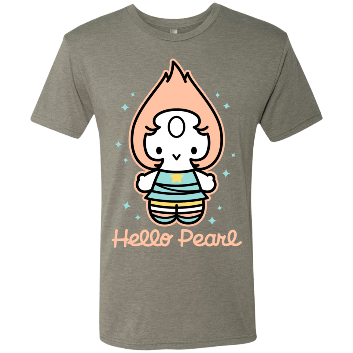 T-Shirts Venetian Grey / S Hello Pearl Men's Triblend T-Shirt
