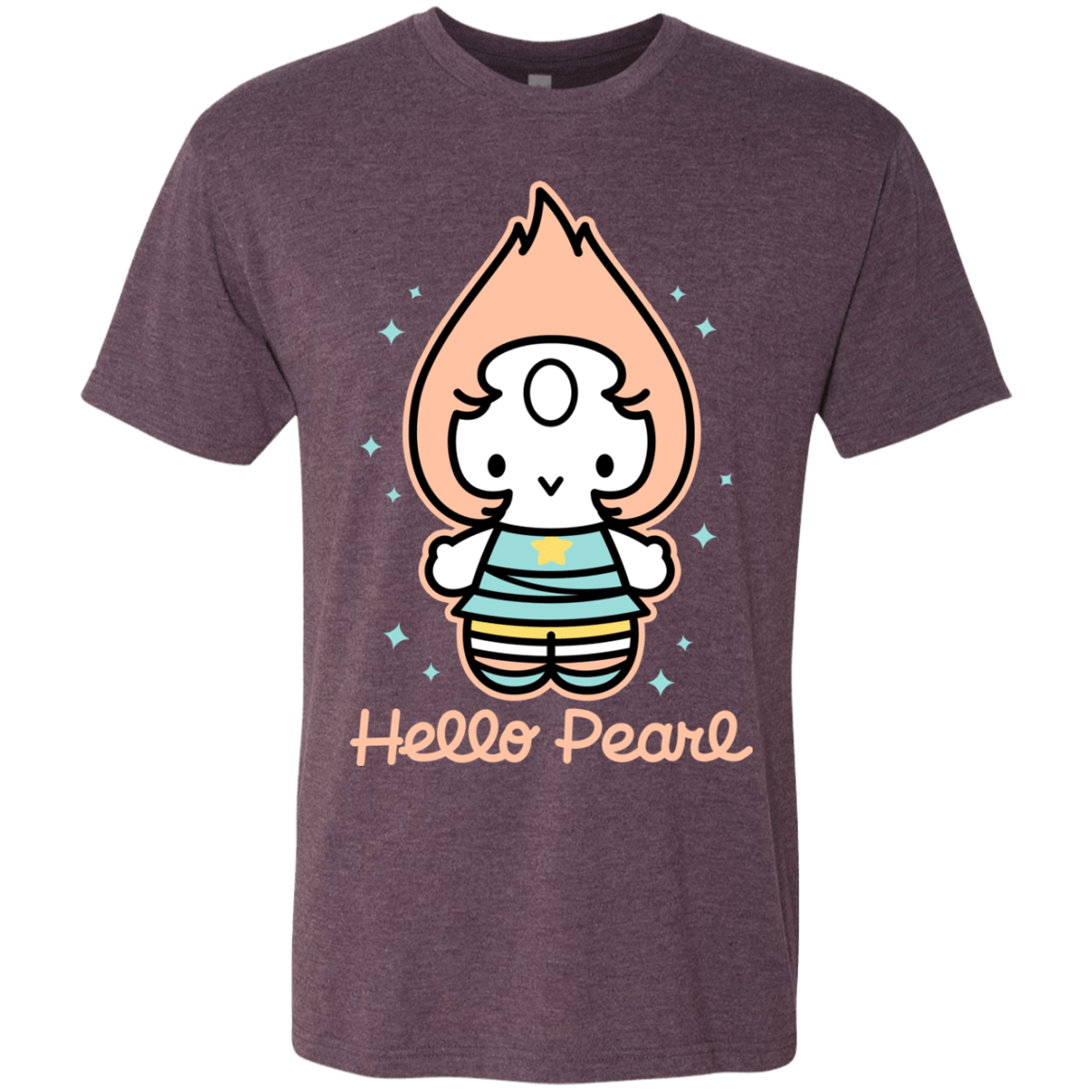 T-Shirts Vintage Purple / S Hello Pearl Men's Triblend T-Shirt