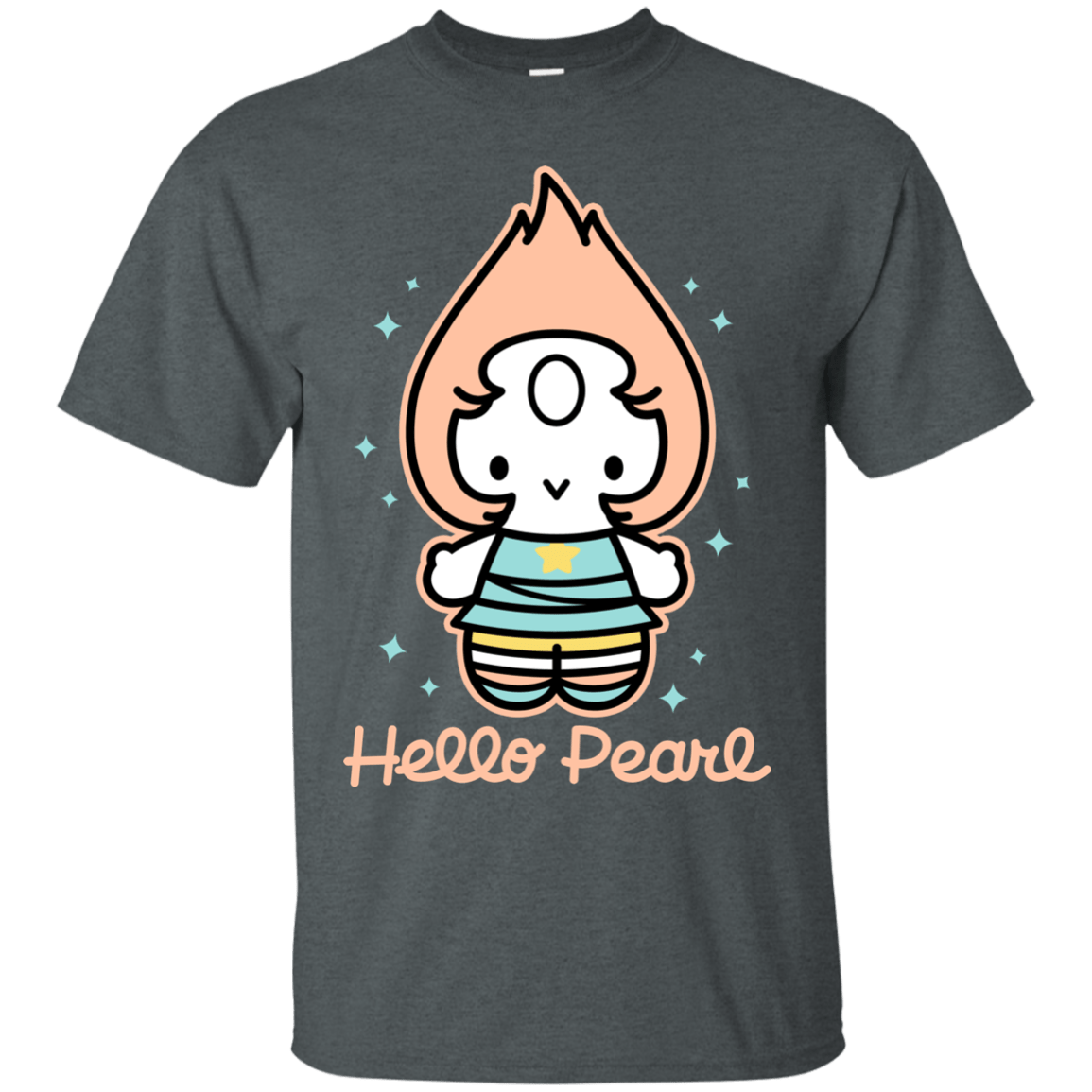T-Shirts Dark Heather / S Hello Pearl T-Shirt