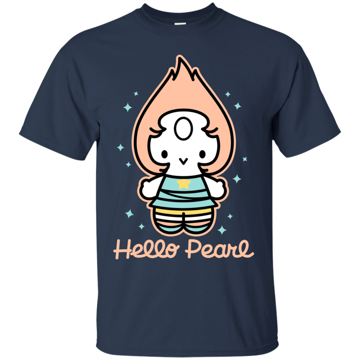 T-Shirts Navy / S Hello Pearl T-Shirt